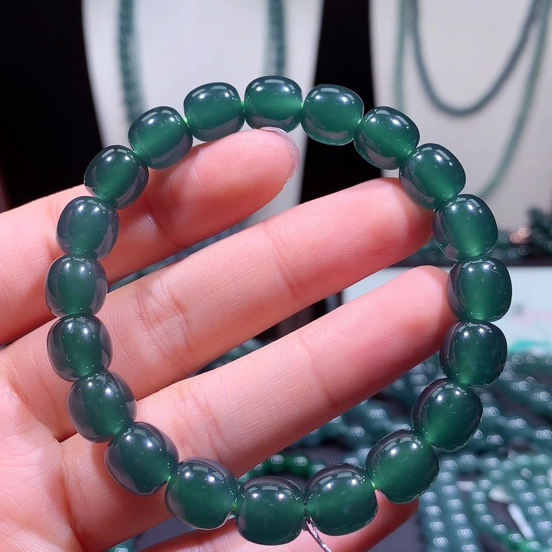 翡翠未镶嵌手链天然a货翡翠手串10