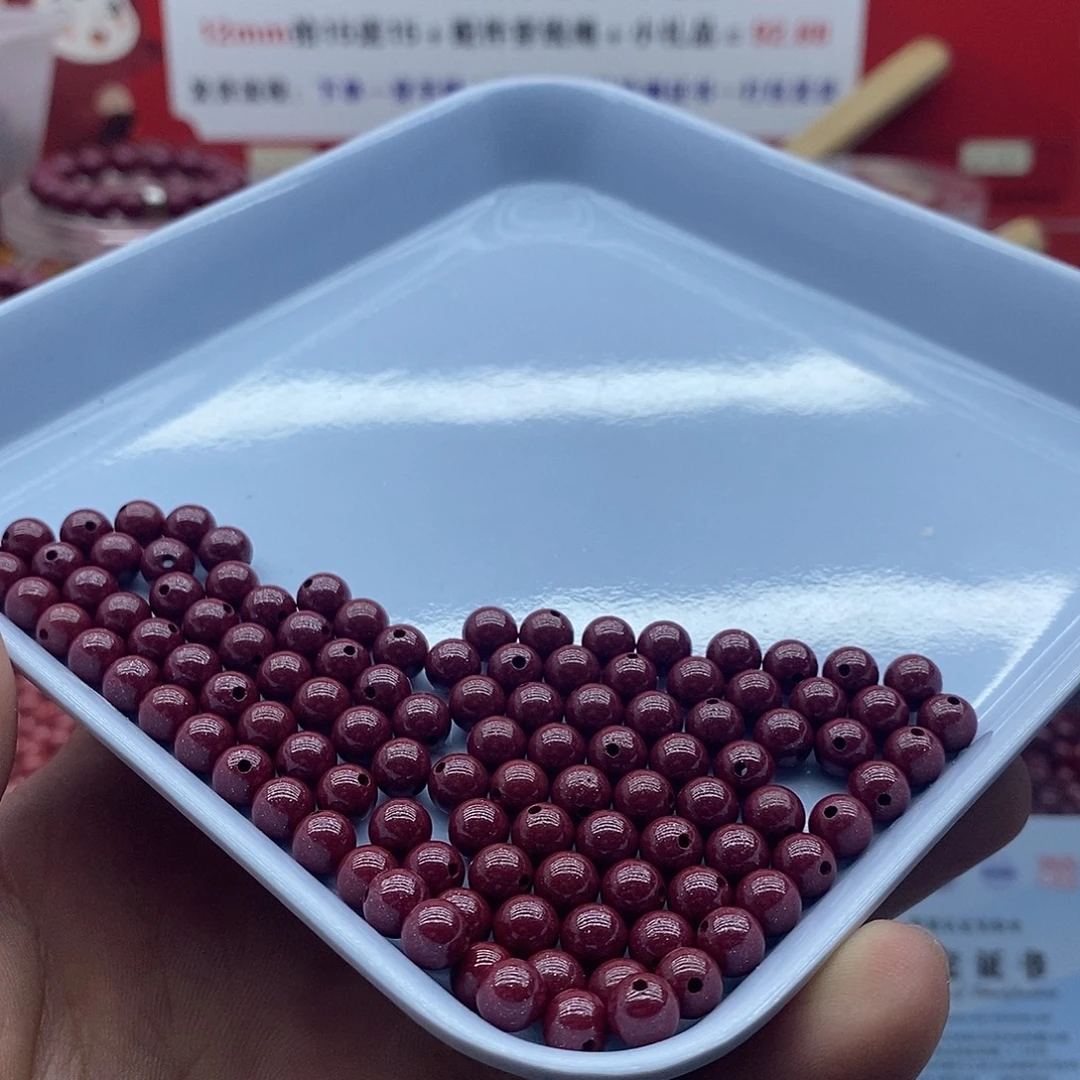 天然辰砂6k紫金砂108颗