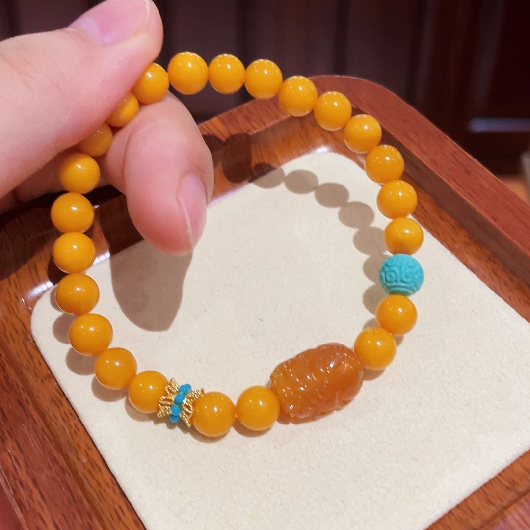 蜜蜡手链未镶嵌手串