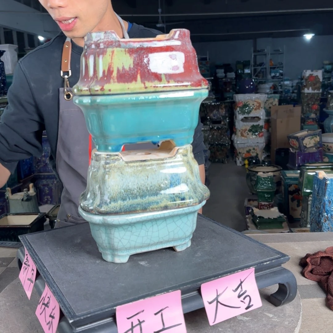 一风堂石湾花盆。微瑕