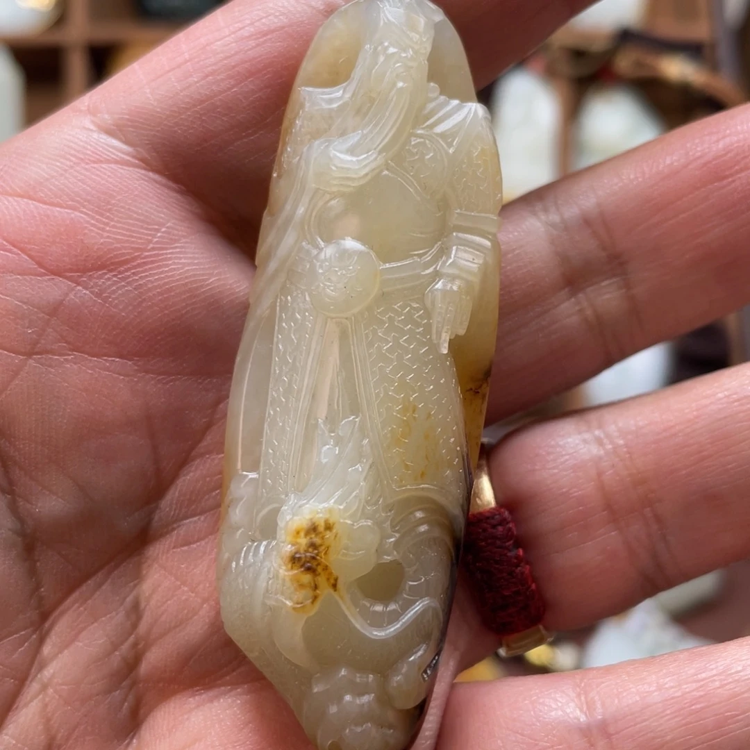 和田玉未镶嵌挂件