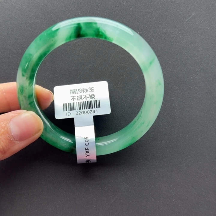 石英质玉（非洲翠）未镶嵌手镯+55