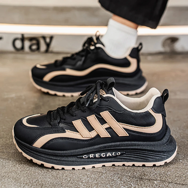 SHEDIAN/设典2025春季新款时尚百搭轻便男士休闲潮流跑步运动鞋