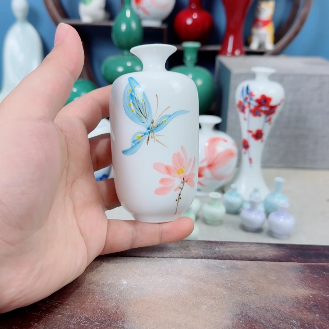 陶瓷手工小花器摆件