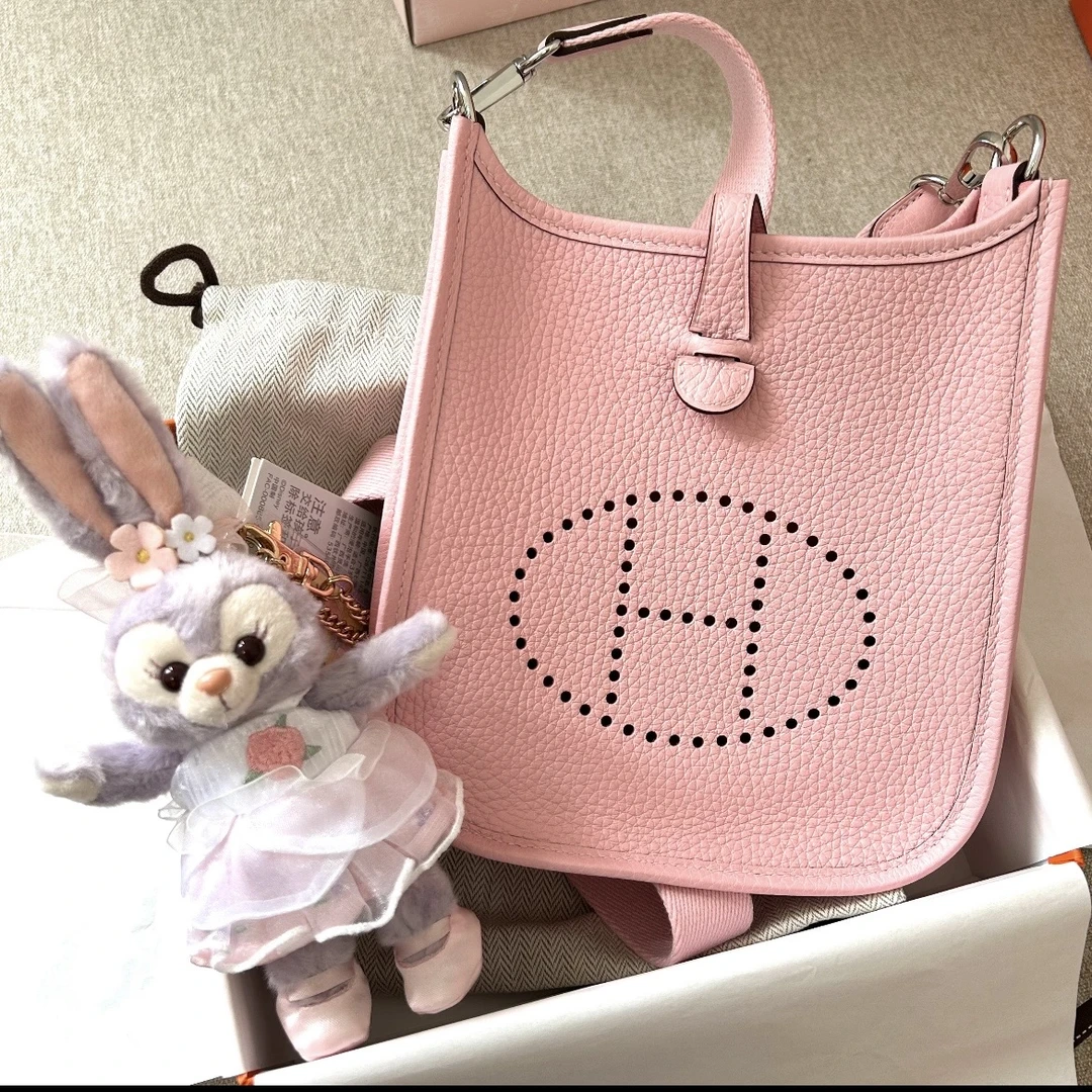 99新 Hermes/爱马仕 【娇】Evelyne 16 新樱花粉 TC皮 W刻 398902