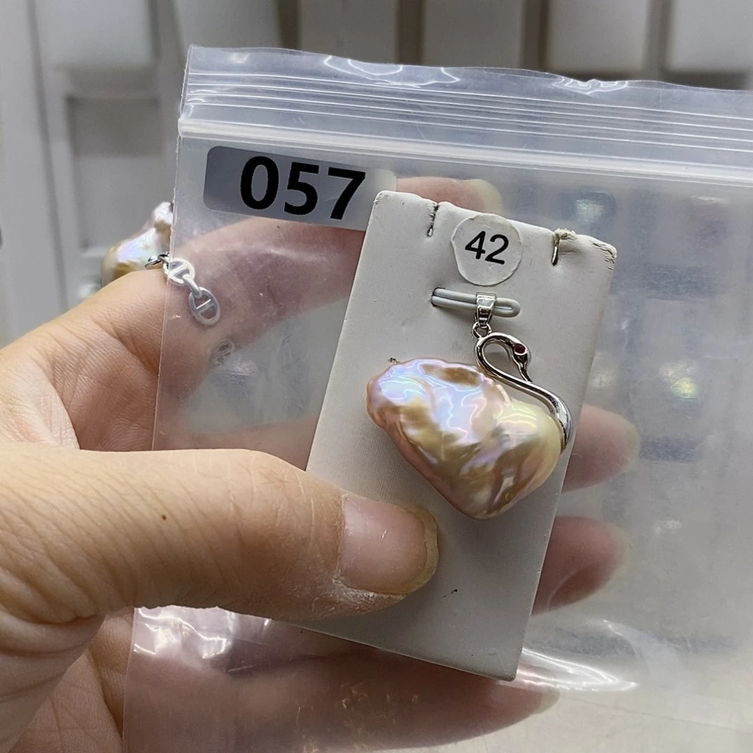 颈饰合金淡水珍珠