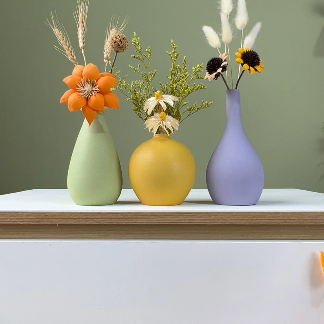 摆件花瓶带花高度20-30厘米左右