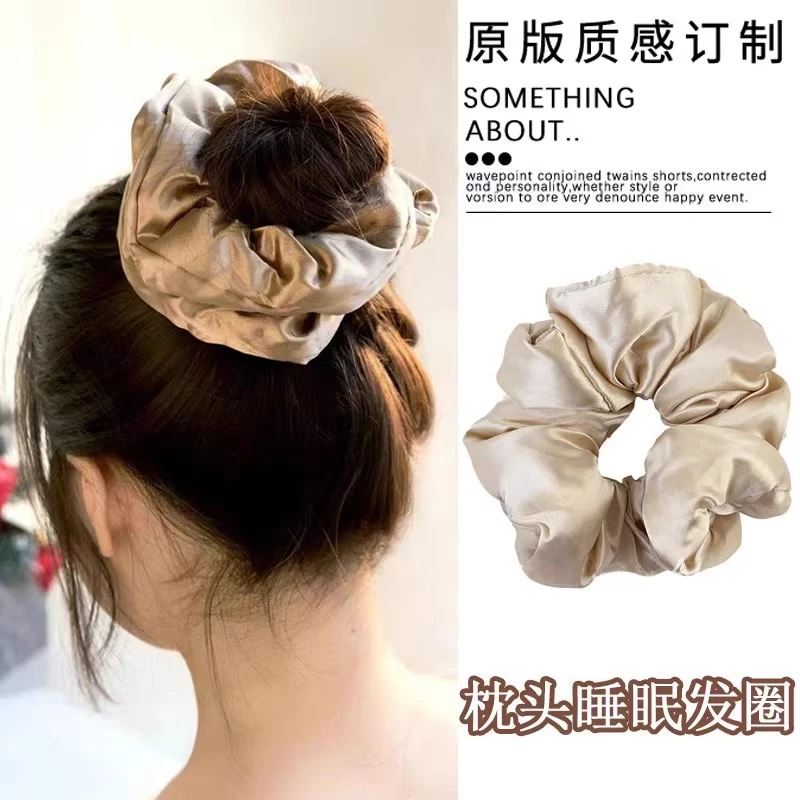 大肠发圈枕头头绳女2025新款高弹力发绳丸子头发饰复古法式ins