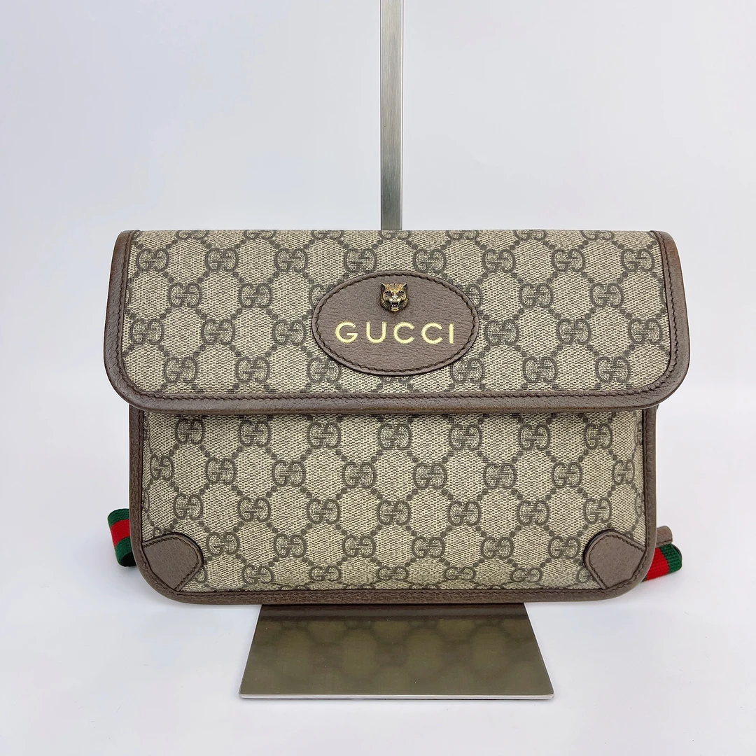 95新 GUCCI/古驰 古驰虎头腰包 底长24cm L814