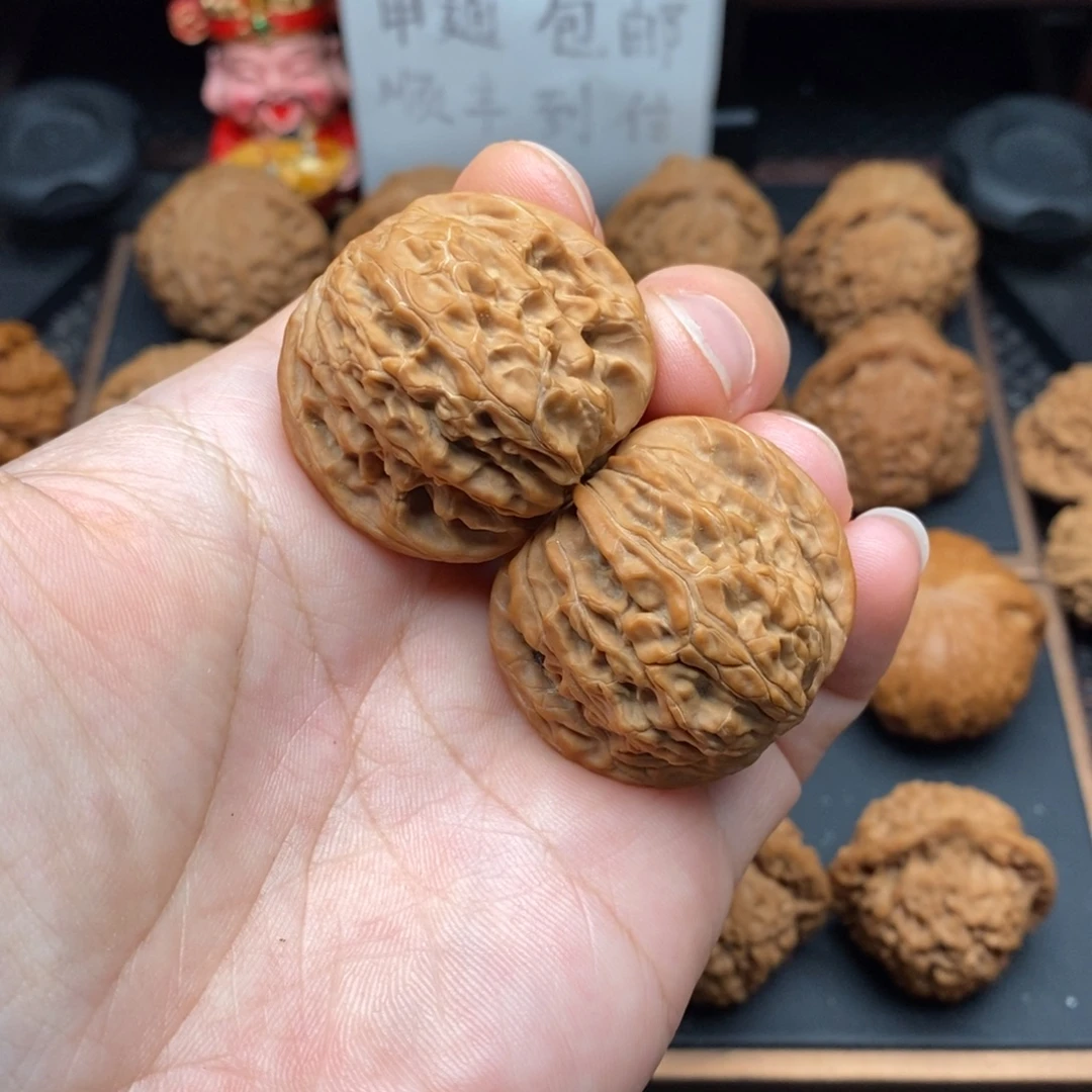 文玩核桃把件全品山地磨38尺