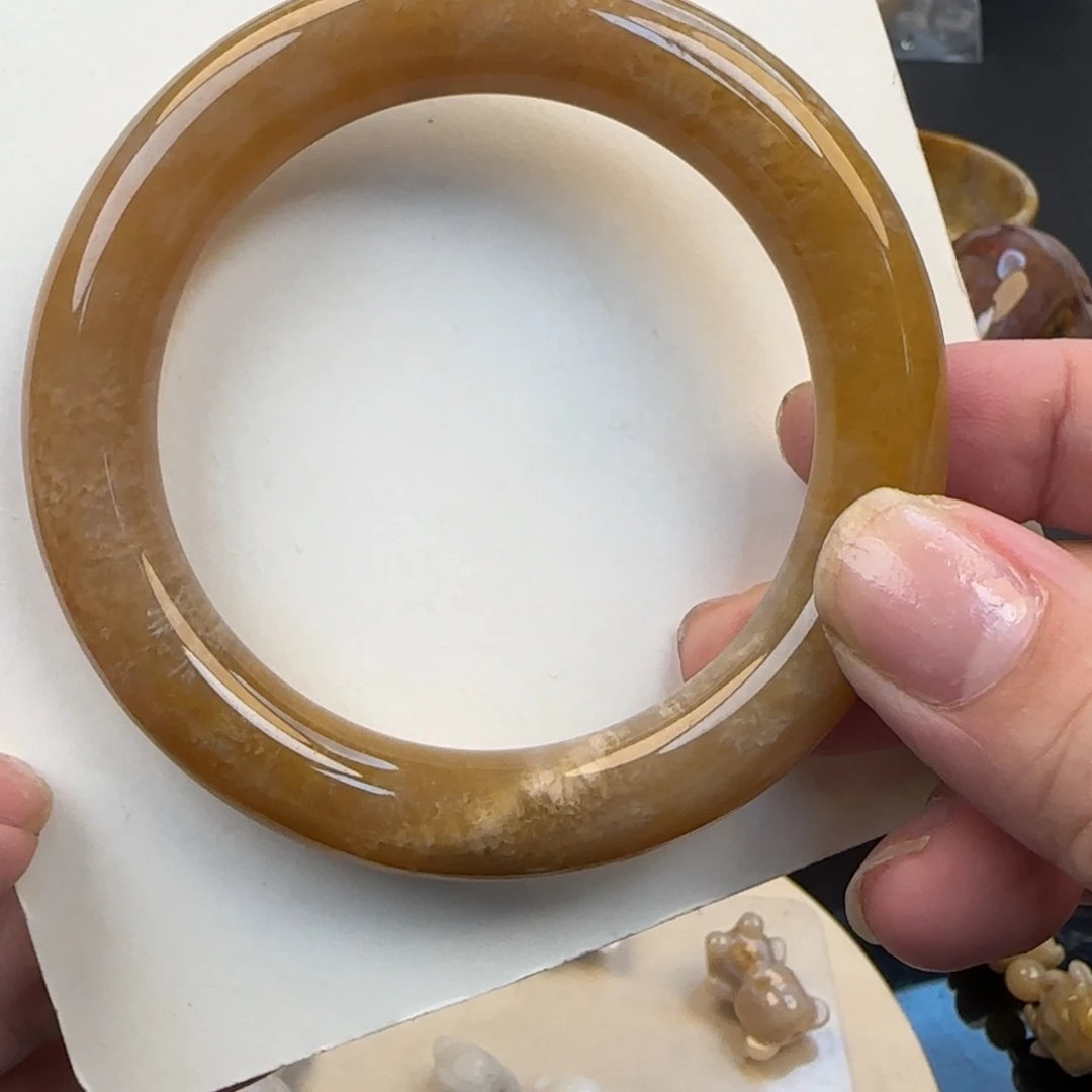 硅化珊瑚（珊瑚玉）未镶嵌手镯54-55圈