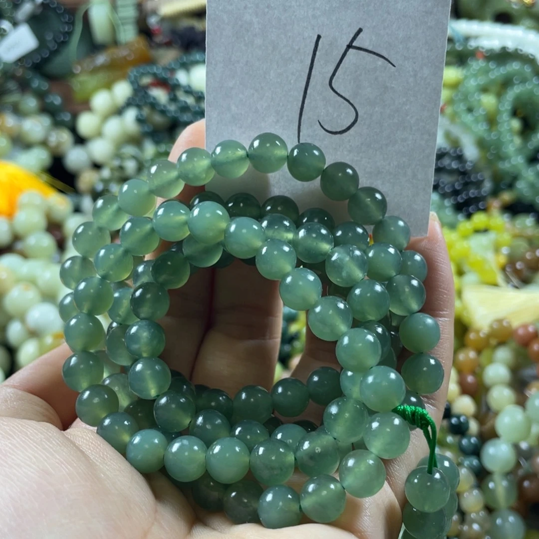 蛇纹石玉未镶嵌手链