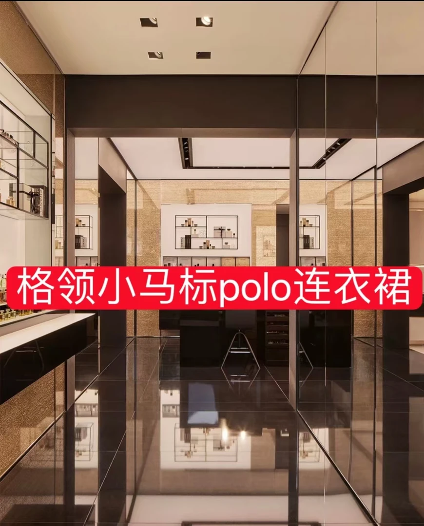 秋季长袖时尚中长裙收腰挂脖式连衣裙夏季系扣裙子显瘦翻领836088