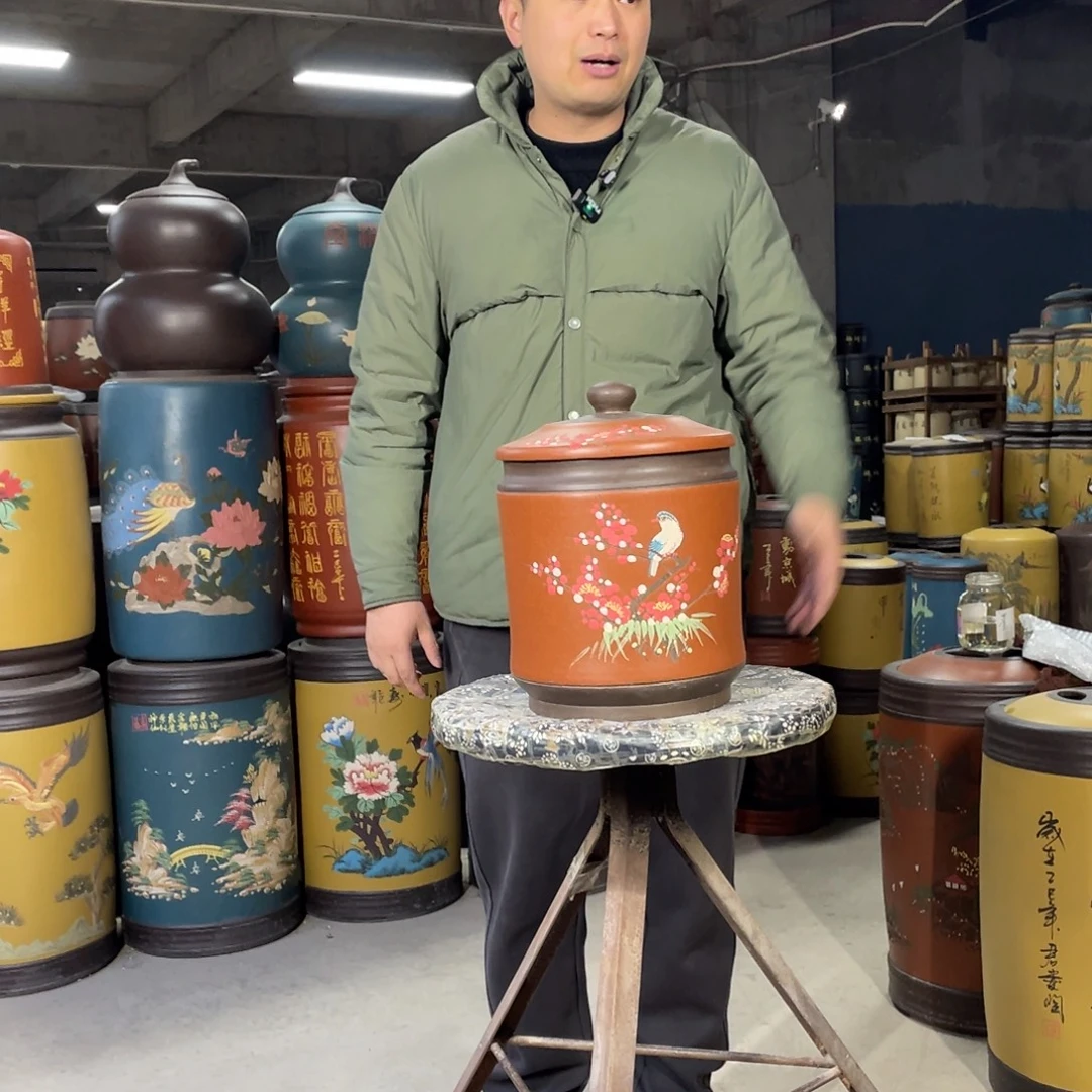 宜兴原矿紫砂茶叶罐