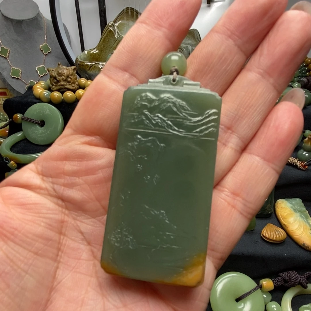 岫岩河磨玉（透闪石质玉）未镶嵌挂件