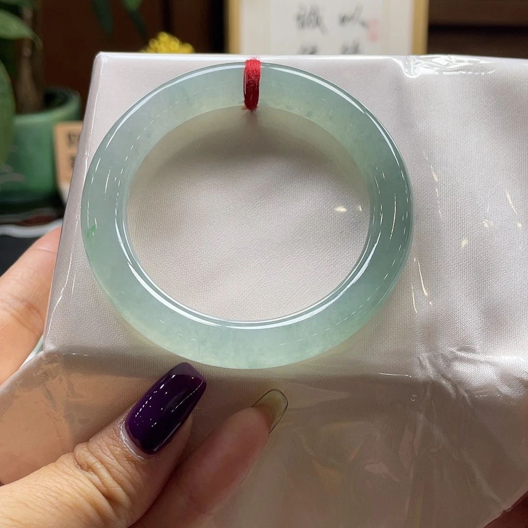 翡翠未镶嵌手镯48 号链接