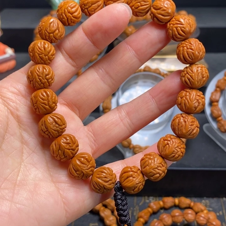 手串桃核龙鳞金蟾纹手持13