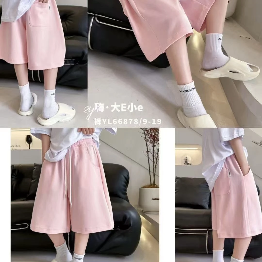 6878童装阔腿针织分裤