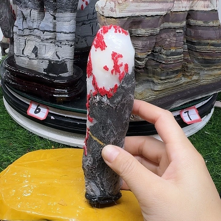 石材隔**叔灵璧石白灵玉八音磬