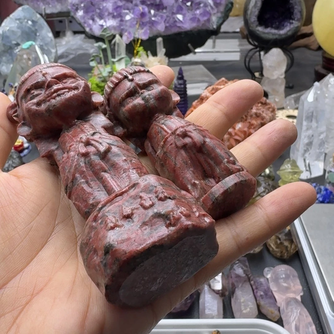 石材两个清货哪吒红运石