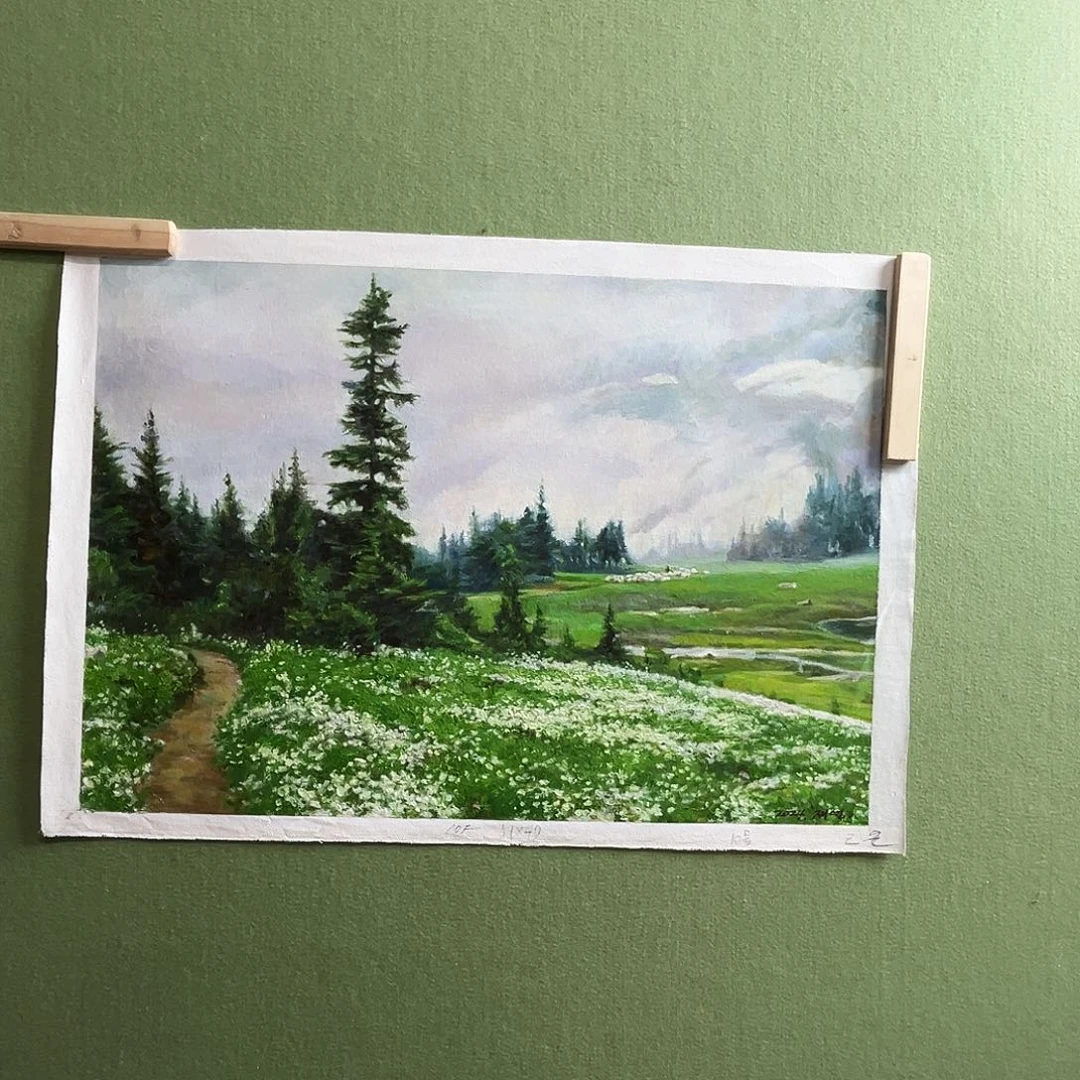 油画朝鲜艺术家油画作品