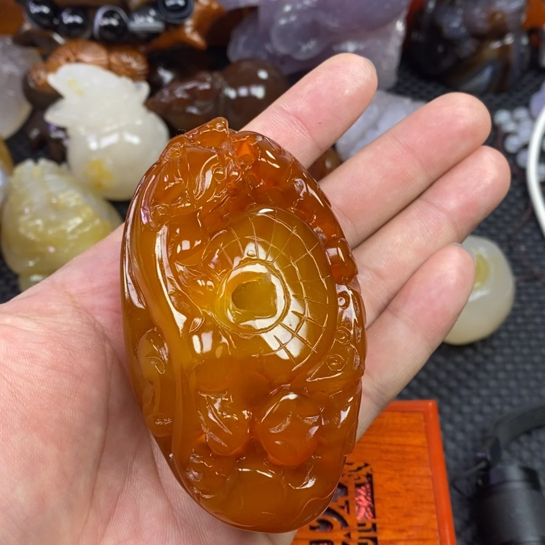 玛瑙/玉髓手把未镶嵌漫**生