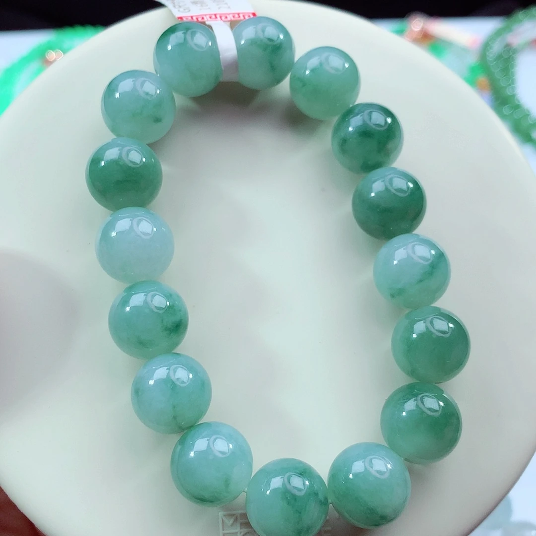 翡翠未镶嵌手链卡12.6