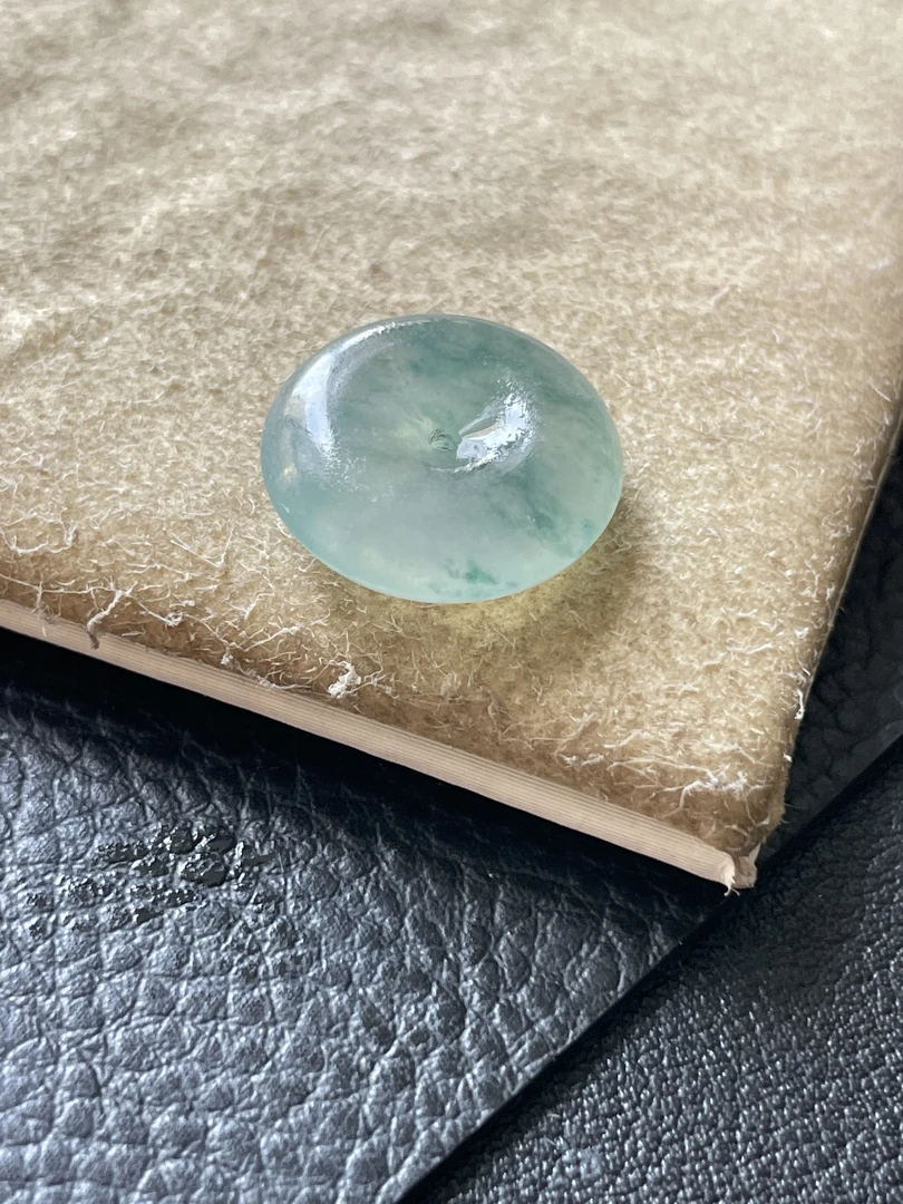 天然缅甸翡翠A货扣子尺寸15.9 5.2厚
