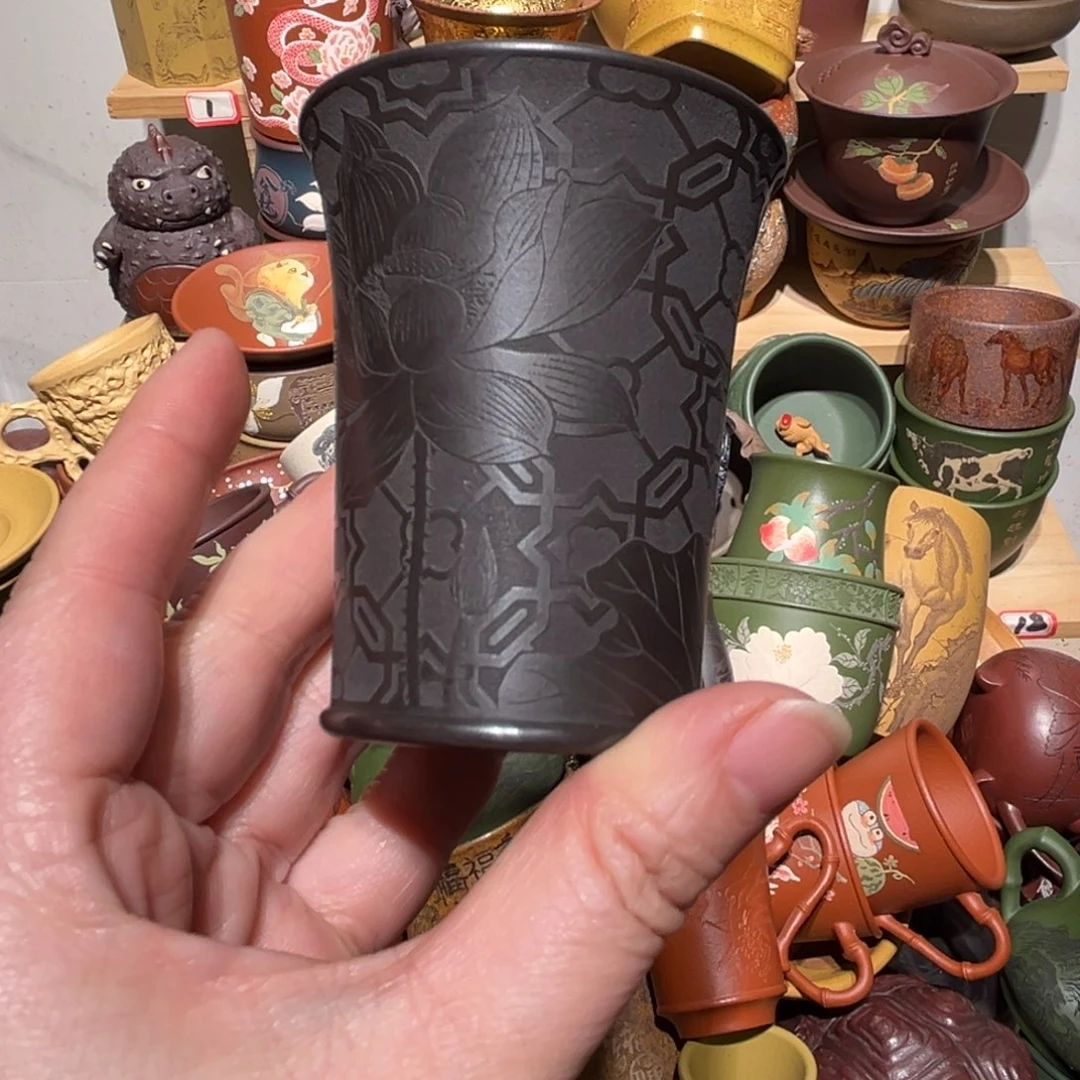 紫砂茶杯宜兴紫砂主人杯