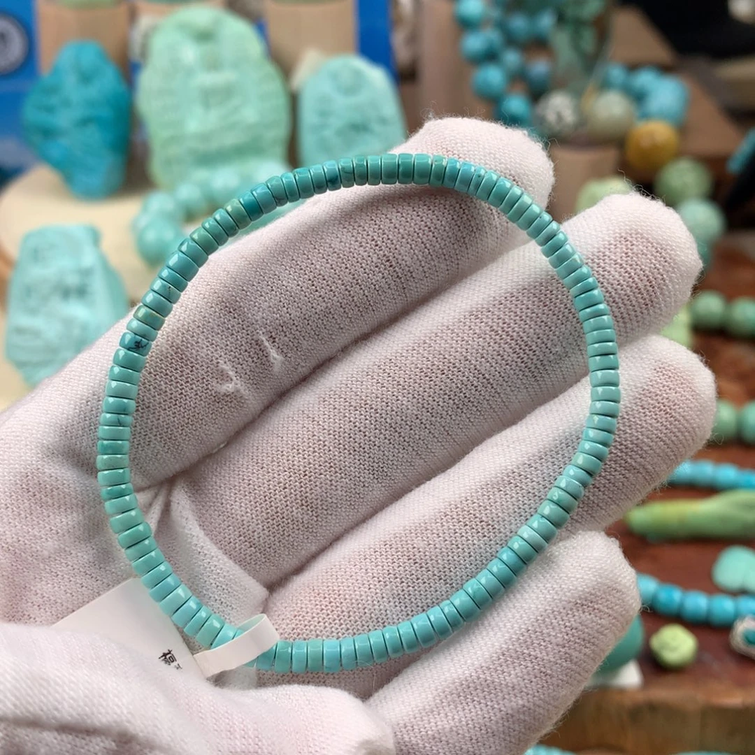 绿松石未镶嵌珠宝奇石3.5mm