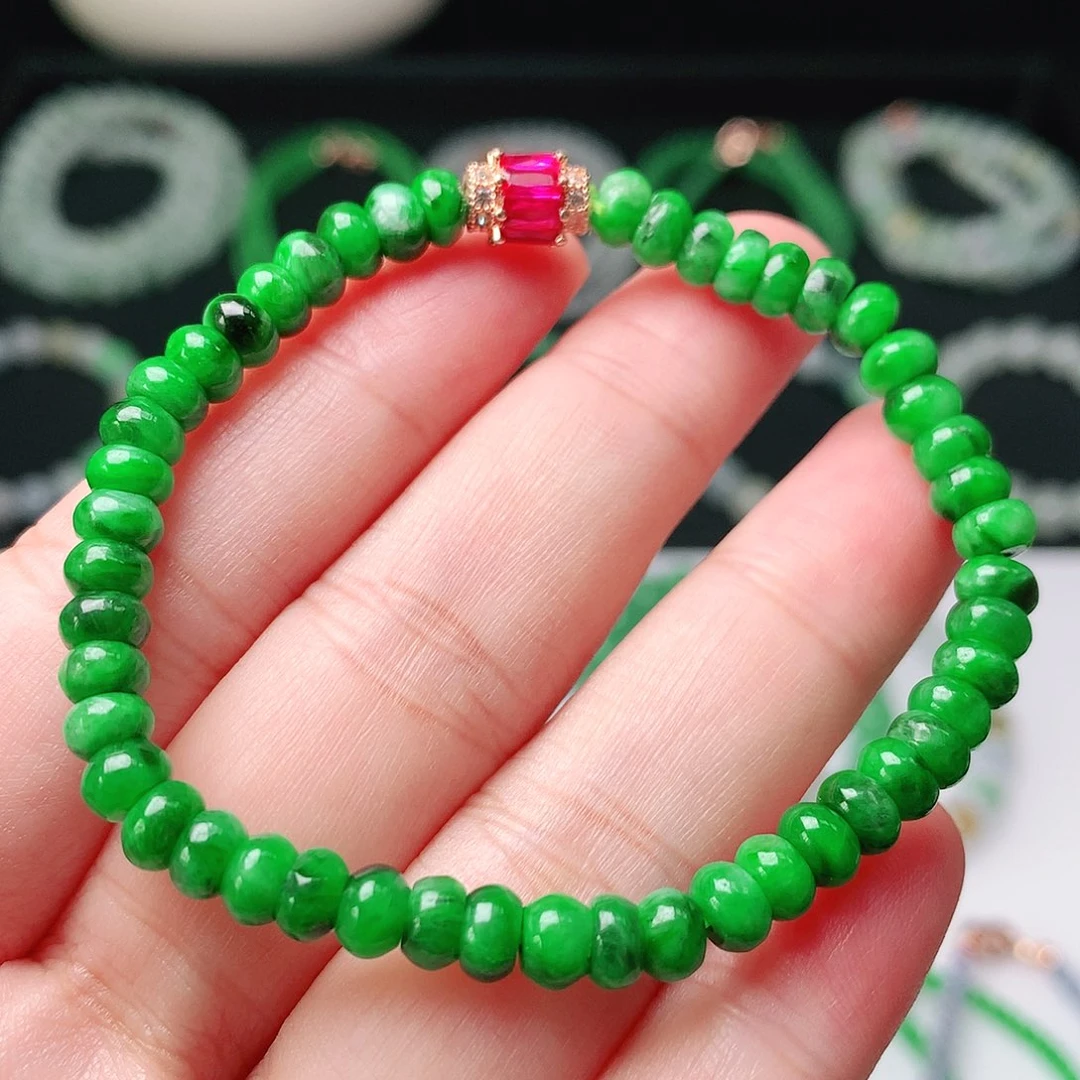 未镶嵌手链翡翠翡翠