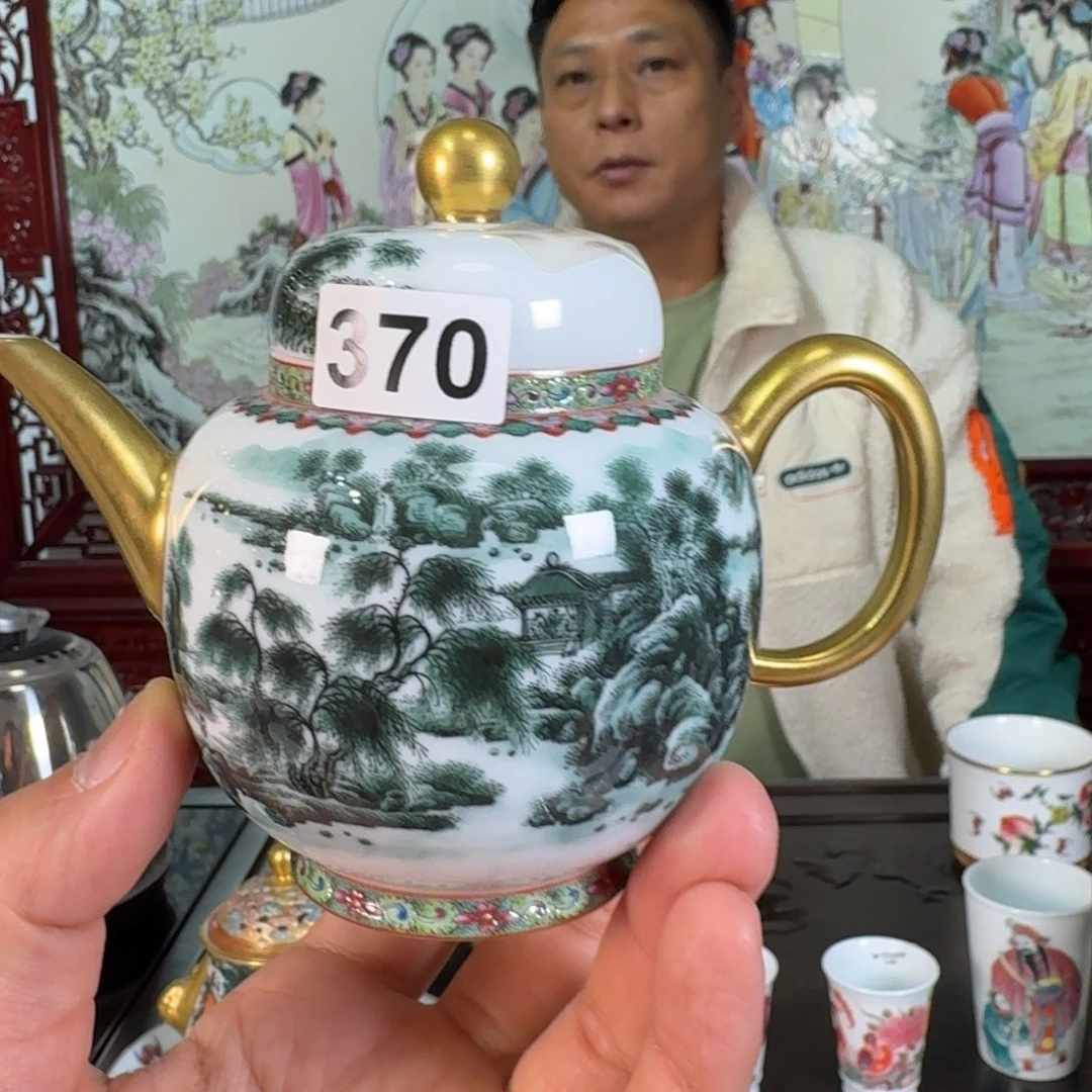 左***左名创釉下五彩精品茶器
