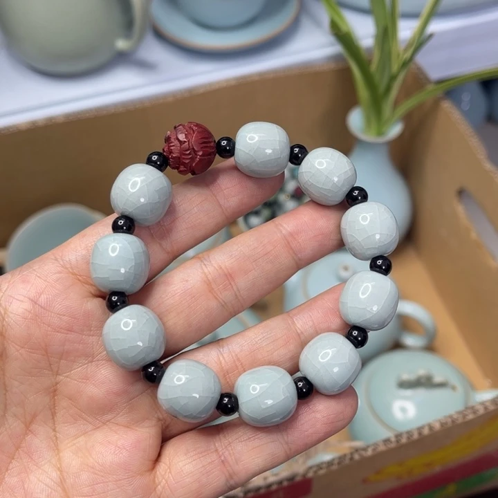 蜗***伴汝州原矿原釉手串