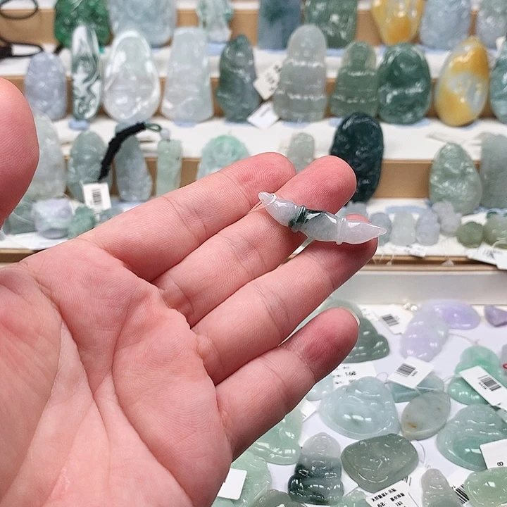 吊坠(不含链)未镶嵌翡翠68藕节