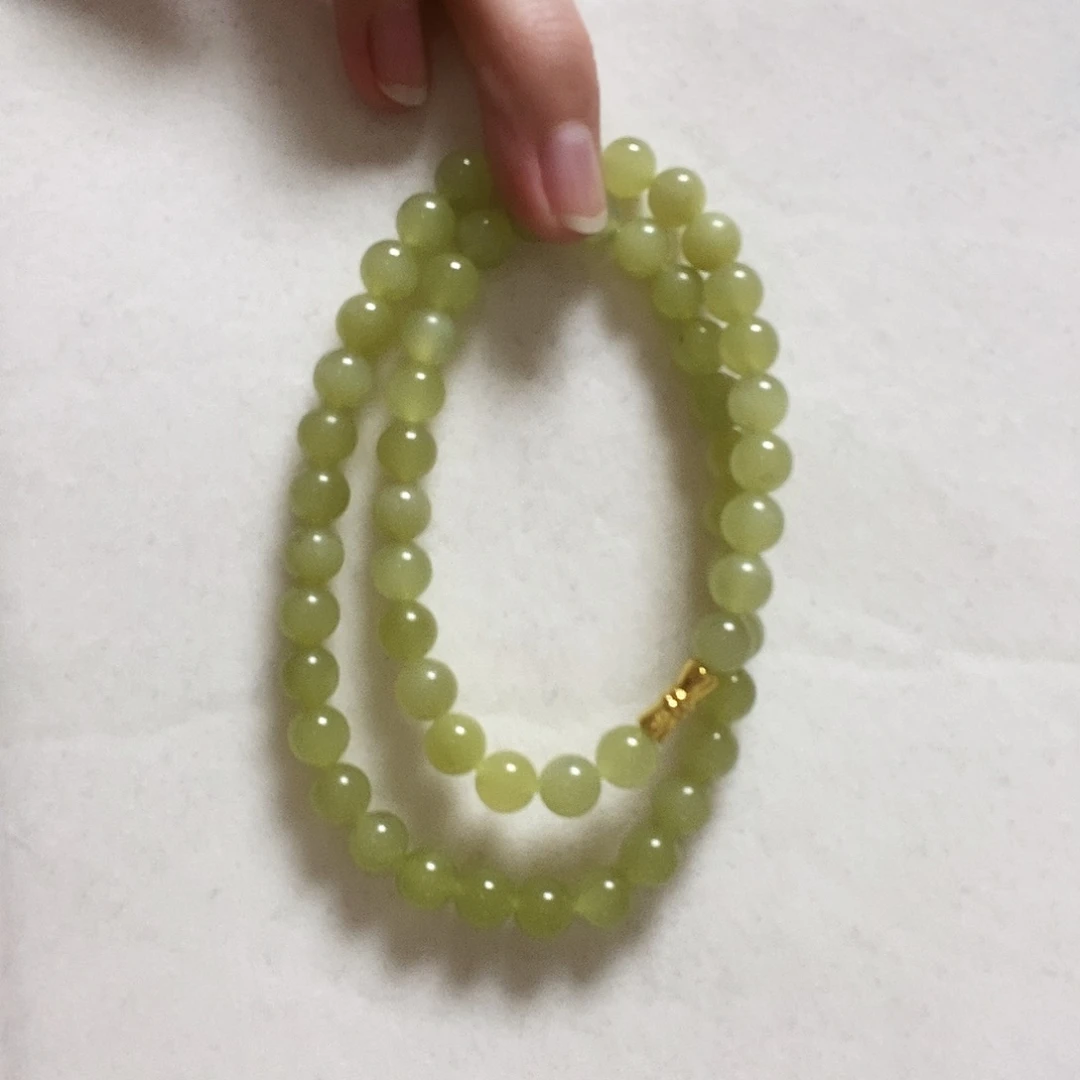 和田玉颈饰合金简单