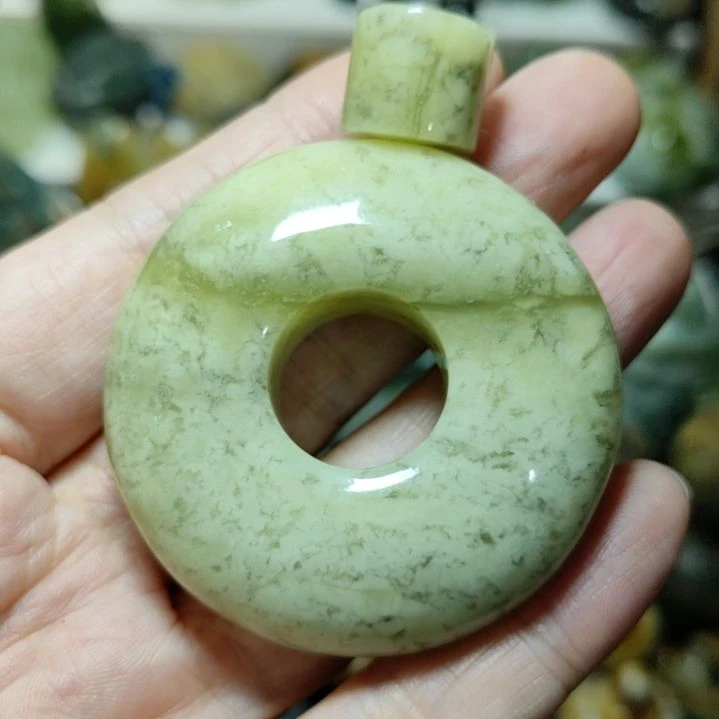 岫玉平安扣未镶嵌