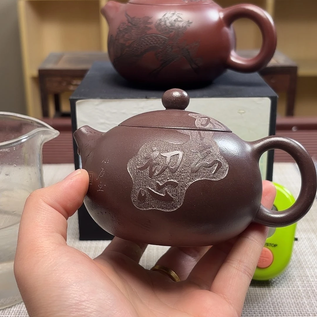 紫砂茶壶听***。微瑕处理