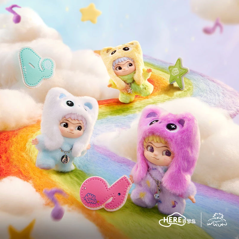 WAKUKU立刻开挂吧系列毛绒手办盲盒挂件潮玩礼物