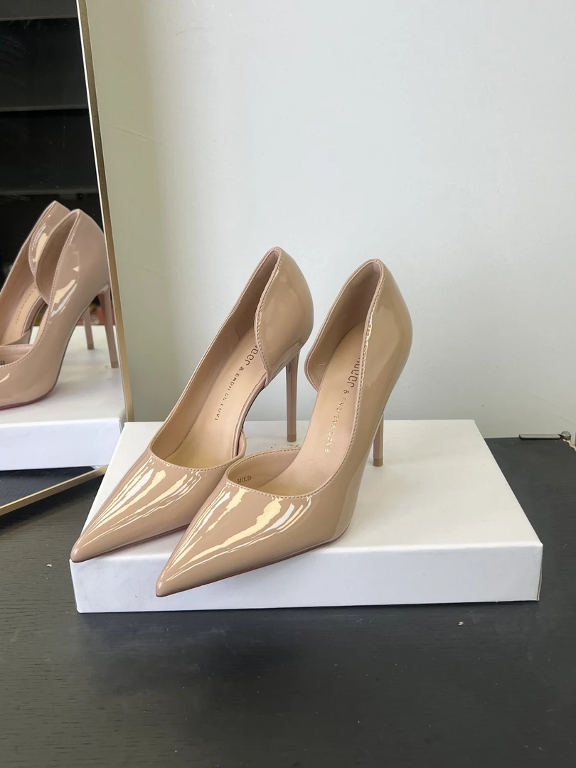 （8厘米）598-6裸粉色细跟高跟鞋时尚舒适