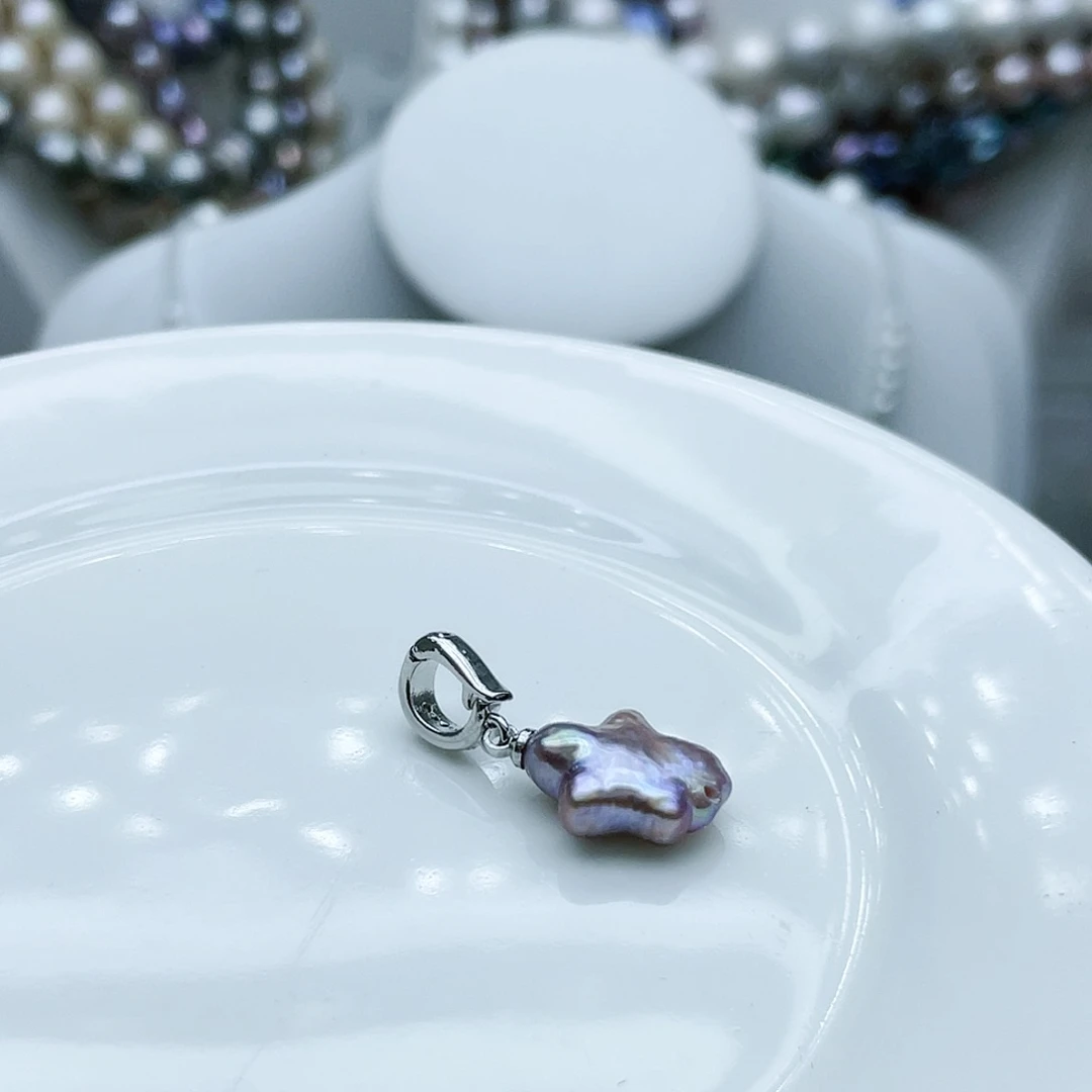 淡水珍珠颈饰钛钢