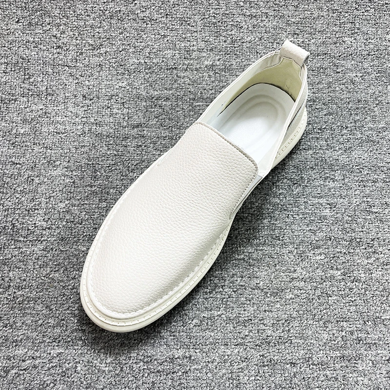 DMXUXM巴黎『设计风』新品好物~力荐！简约厚底增高舒适休闲豆豆鞋男