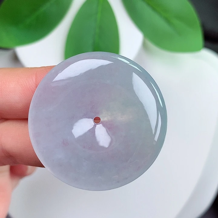 颈饰未镶嵌翡翠平安扣 35.4x5.7mm