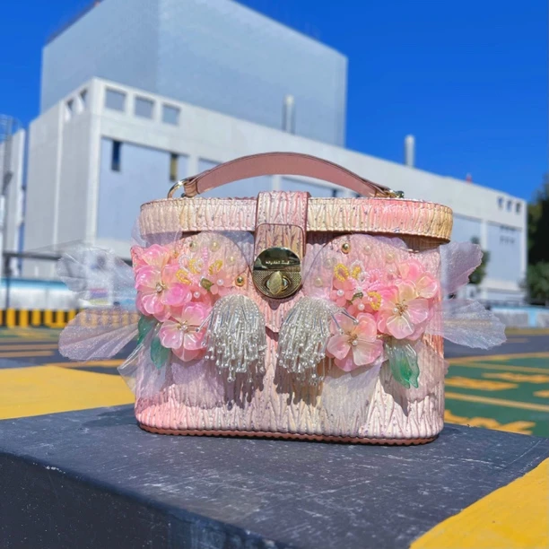 法式仙女谬风猫头鹰换脸包手拎包女士真皮手提斜挎包