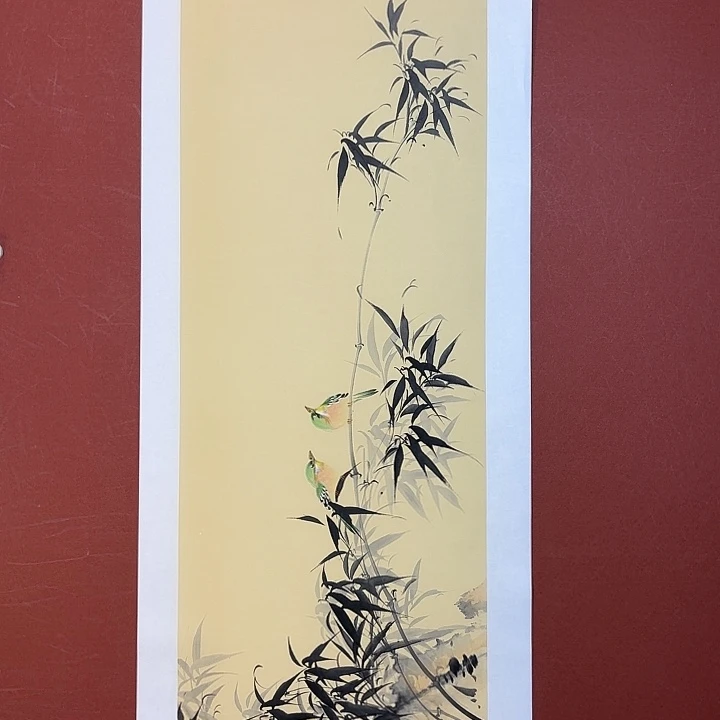 国画听兰老师花鸟