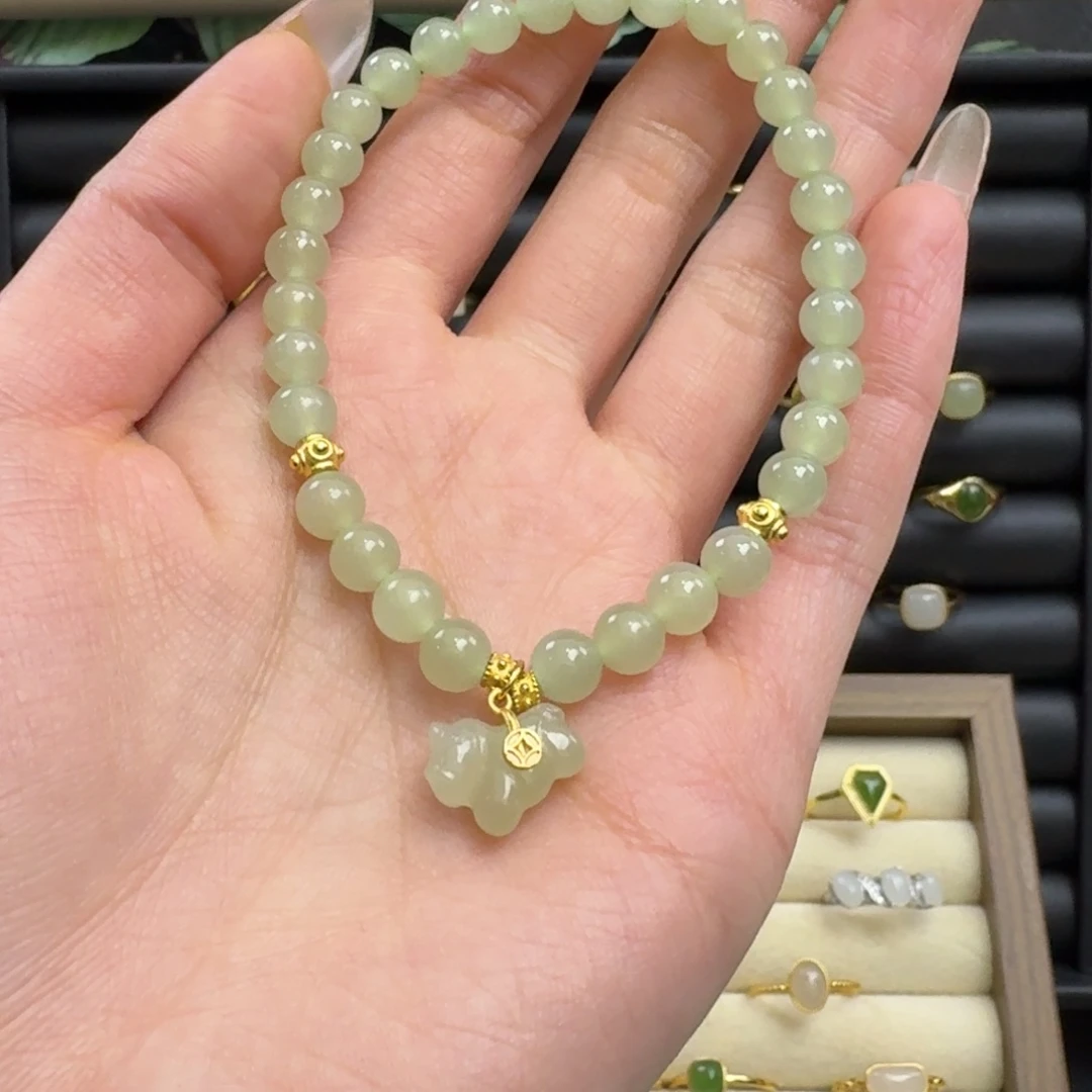 和田玉未镶嵌手链