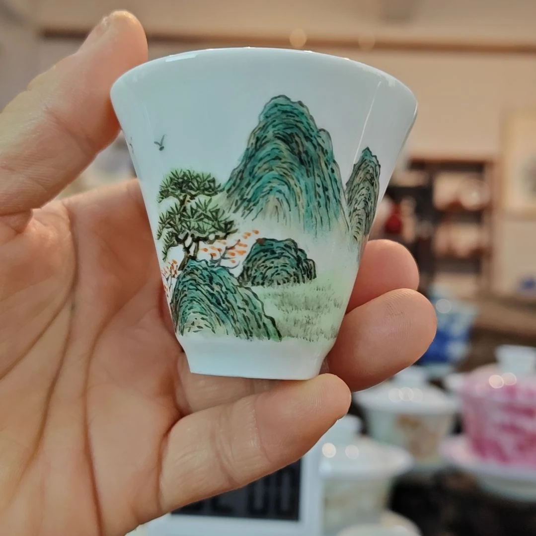 洋**呗景德镇手工手绘主人杯