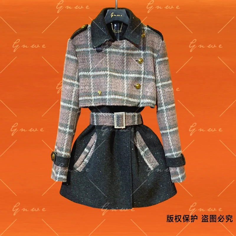 【 私人订制】冬季新款设计师时尚个性显瘦遮肉外套   G1217