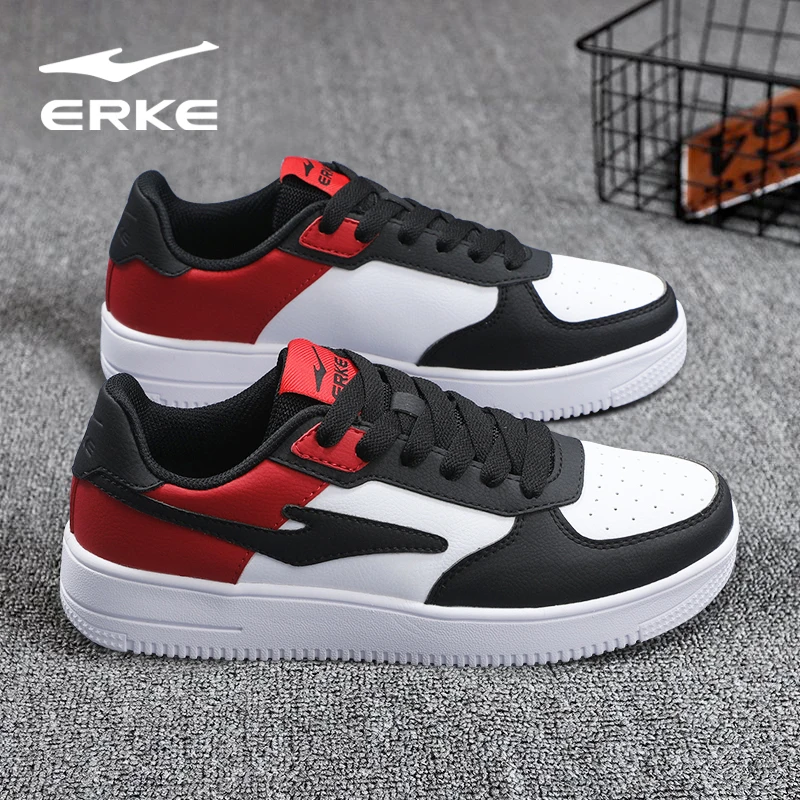 鸿星尔克男鞋板鞋空军一号鞋子男款时尚运动鞋夏秋透气百搭正品鞋