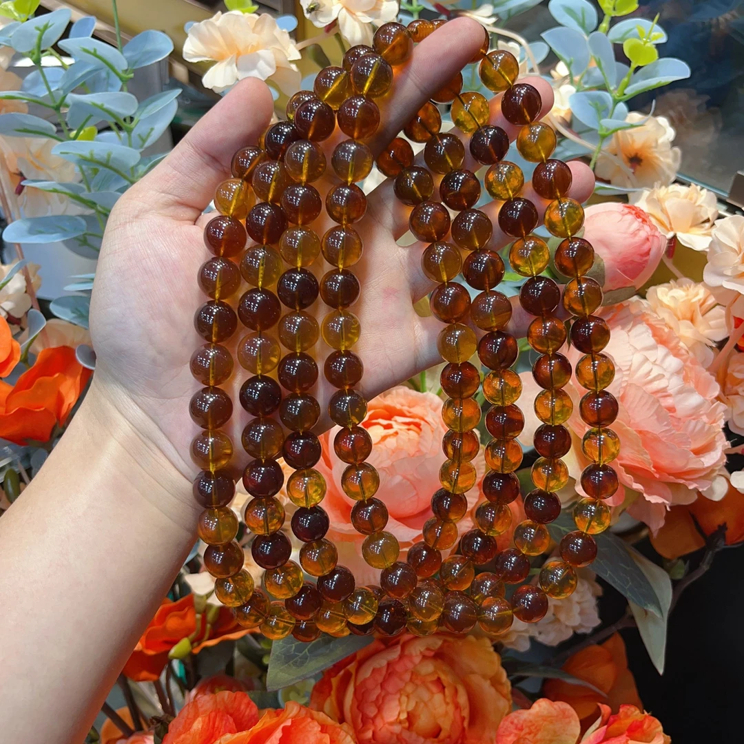 曼曼珠宝琥珀多宝项链13-14mm（多样性发1件）