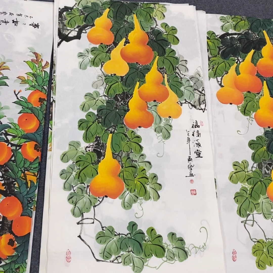 国画尺寸140✖️70四尺精品手绘画